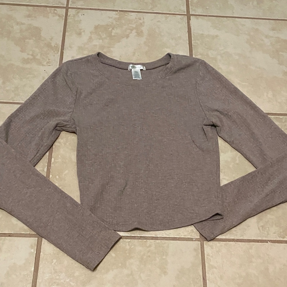 Bozzolo Women's Long Sleeve Top - Taupe